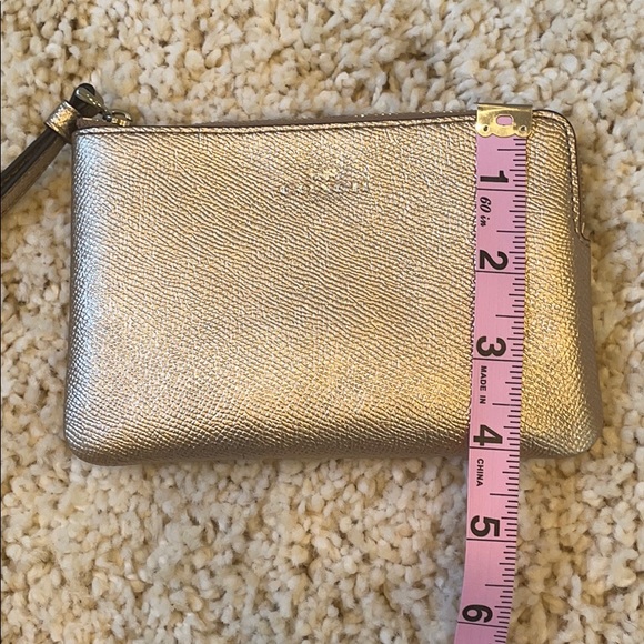 COACH Small Gold wristlet! - Picture 2 of 6
